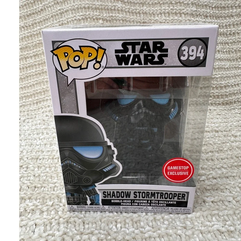 Funko Pop Star Wars Shadow Stormtrooper 394 GameStop Exclusive Black Bobble Head
